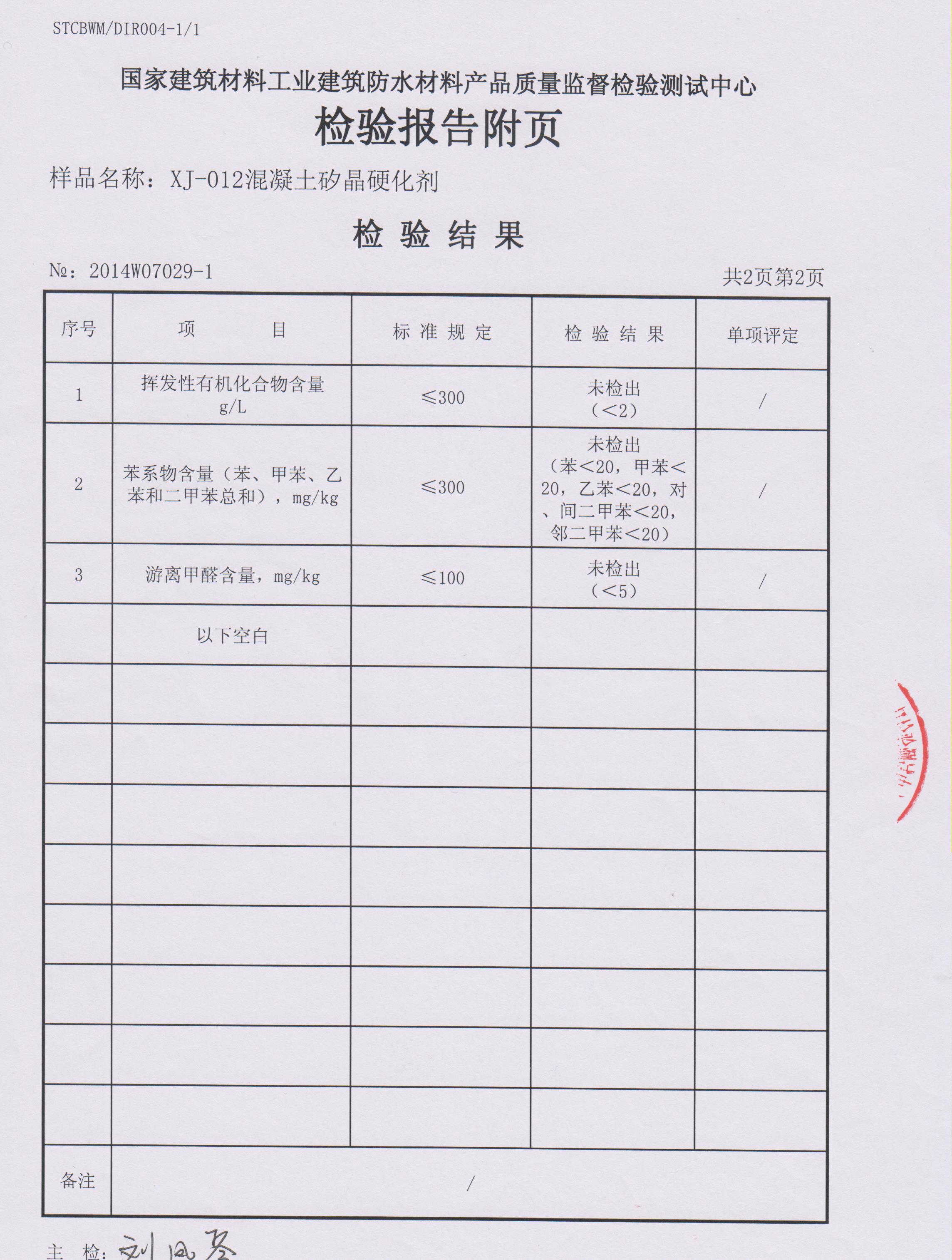 产品质检报告